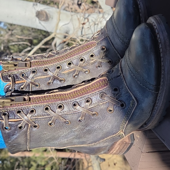 Freebird by Steven Shoes - Freebird Liverpool Boots in Olive - size 7